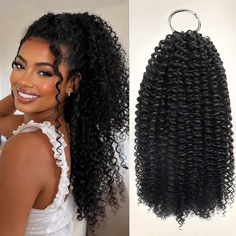 Hair Bundles - Jerry Curly Echthaar zum Häkeln, natürliches