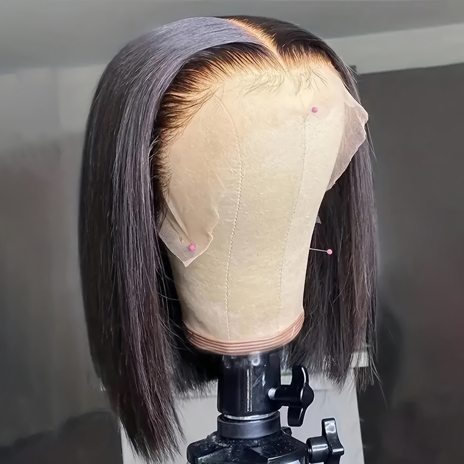 Glueless Wear And Go Human Hair Wig - Vietnamesische 230% Dichte, gerade Bob-Perücke, 13x4