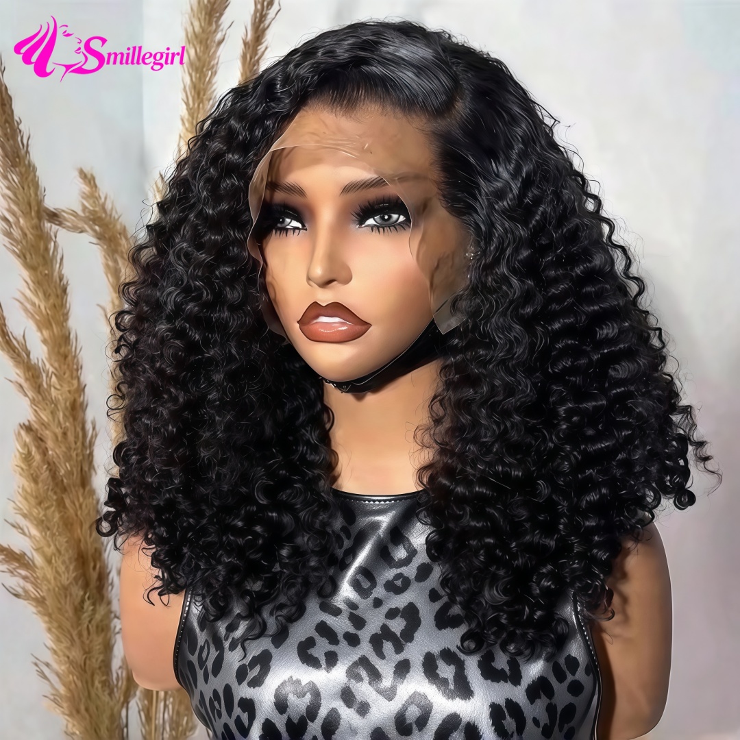 Pre Parted 13X4 Lace Front Bob Wig - Lockige, kurze Bob-Perücke, 200 % Dichte,