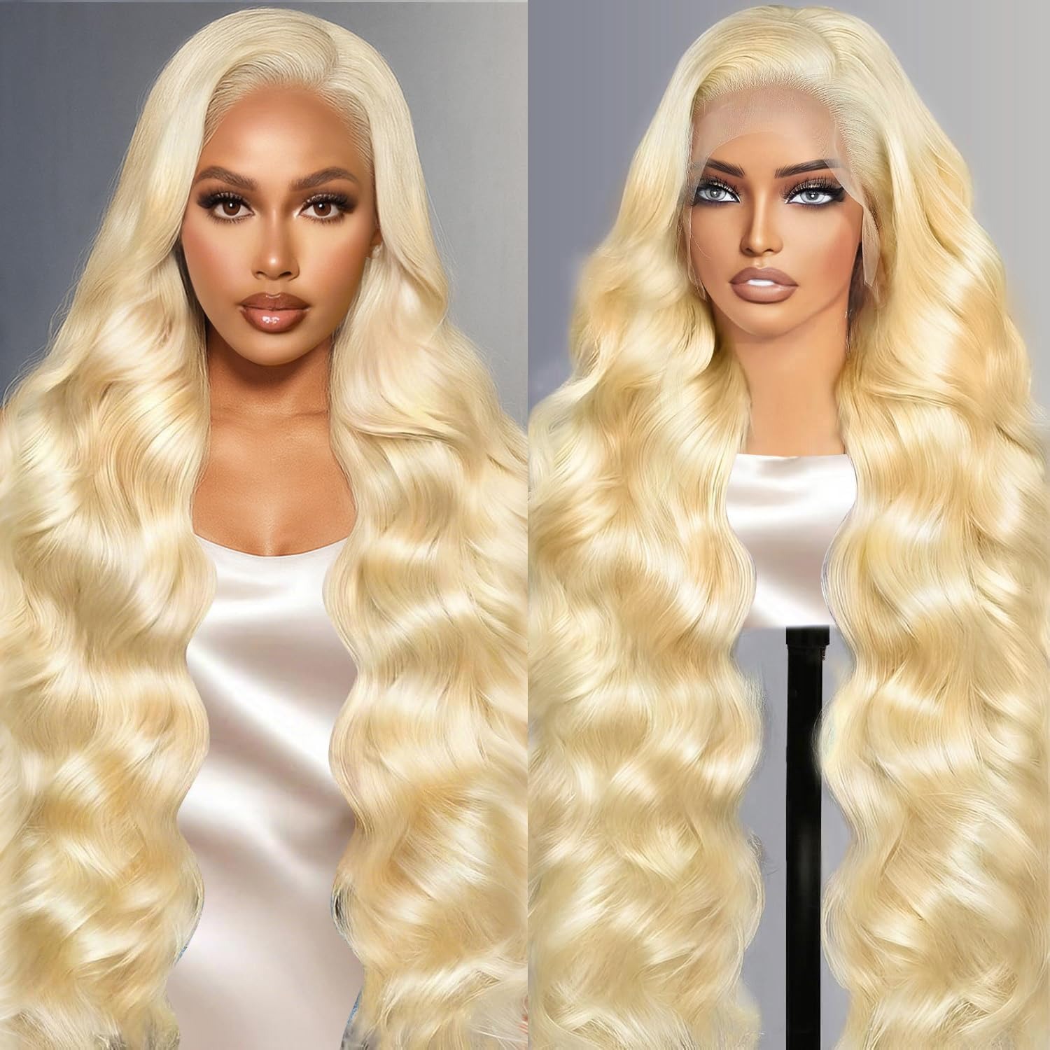 613 Blonde Body Wave Lace Front Wig - 13x4 Lace Front Perücke Echthaar 613