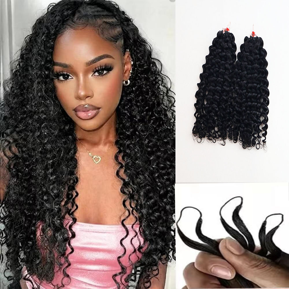 Hair Bundles - Lockige, federnde Echthaar-Bundles, 100 % unbehandeltes