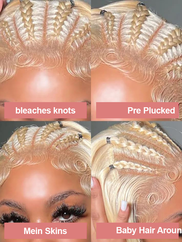 13x4 Honigblond gefärbte Wasse – 613 Blonde Body Wave Lace Front Wig Bewertung und Preis