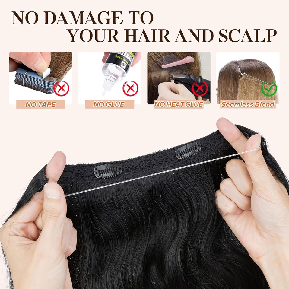 S-noilite Wire In Echthaarverl – Invisible Tape In Extensions Real Hair Bewertung und Preis