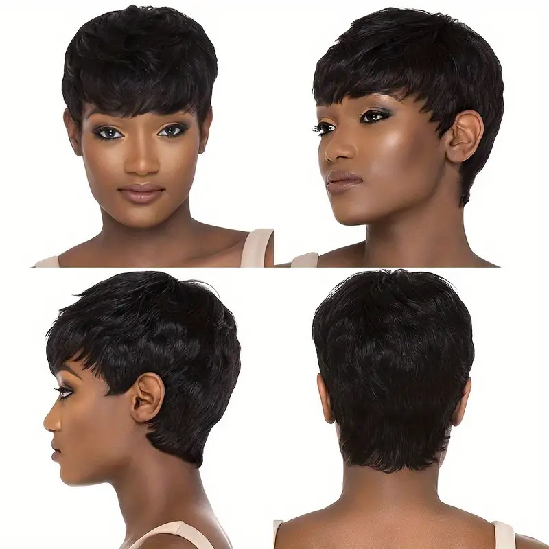 Misney Kurze Bob-Perücke, glat – Short Pixie Cut Wig Human Hair Cheap Bewertung und Preis