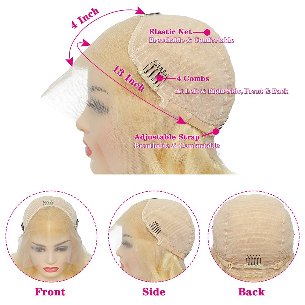 13x4 Lace Front Perücke Echtha – 613 Blonde Body Wave Lace Front Wig Bewertung und Preis