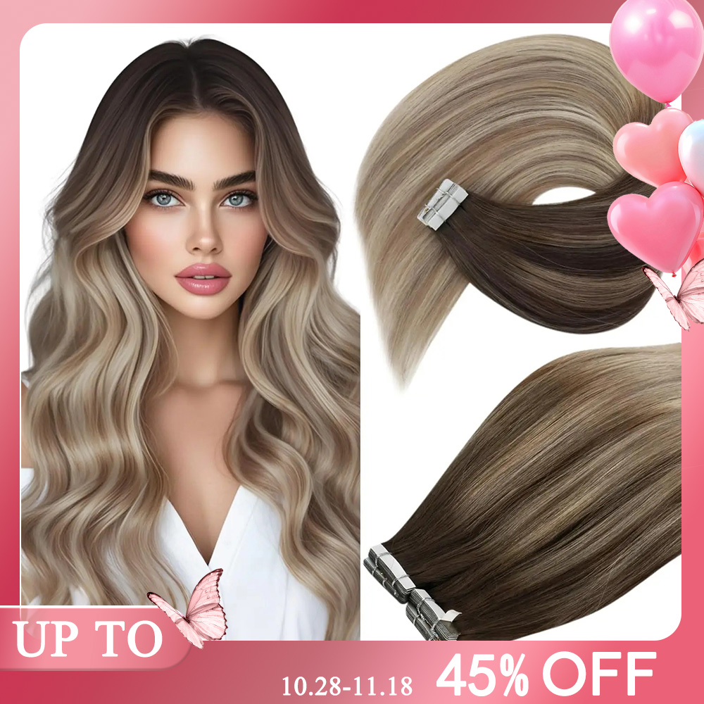 VeSunny Tape-in-Haarverlängeru – Invisible Tape In Extensions Real Hair Bewertung und Preis