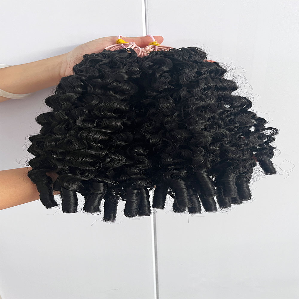 Lockige, federnde Echthaar-Bun – Hair Bundles Bewertung und Preis